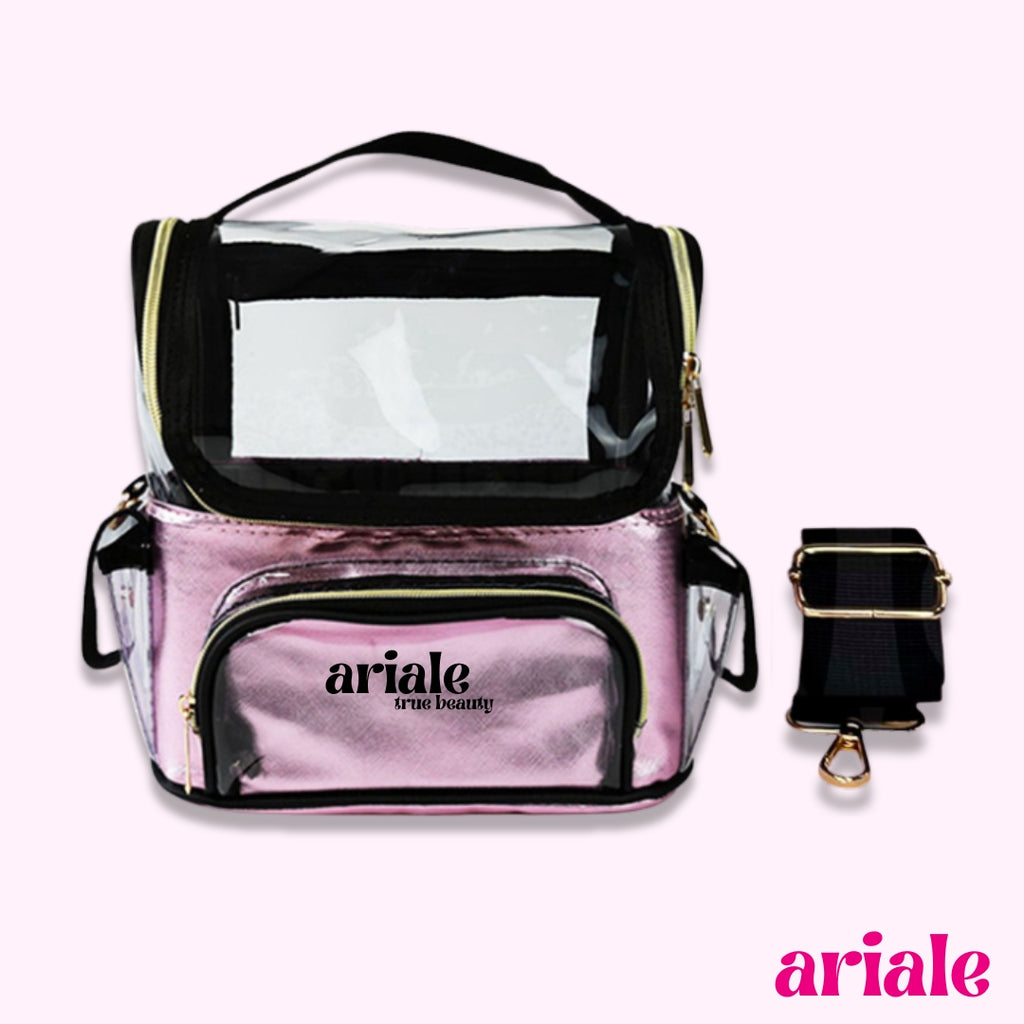 Porta Brochas Neceser Multiusos Grande - Rosado