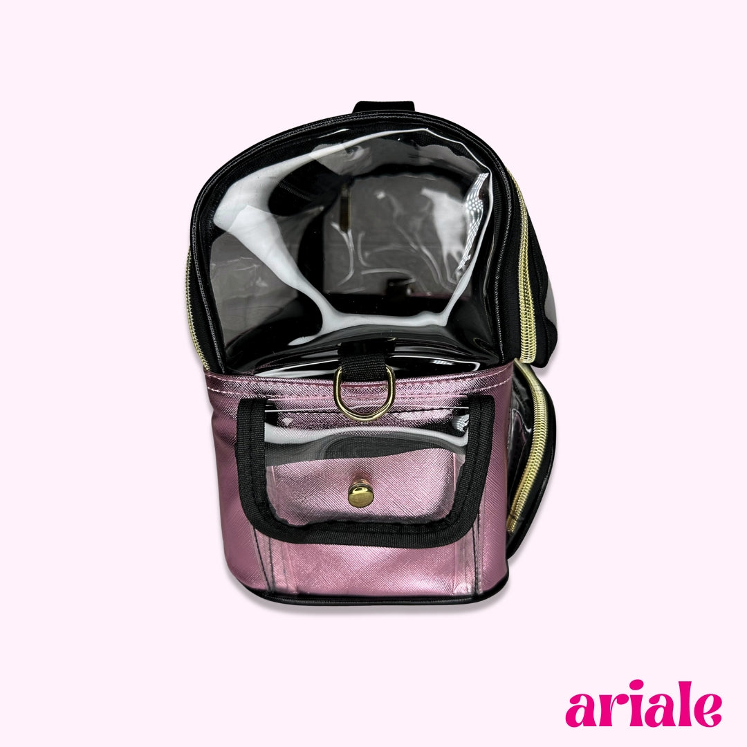Porta Brochas Neceser Multiusos Grande - Rosado