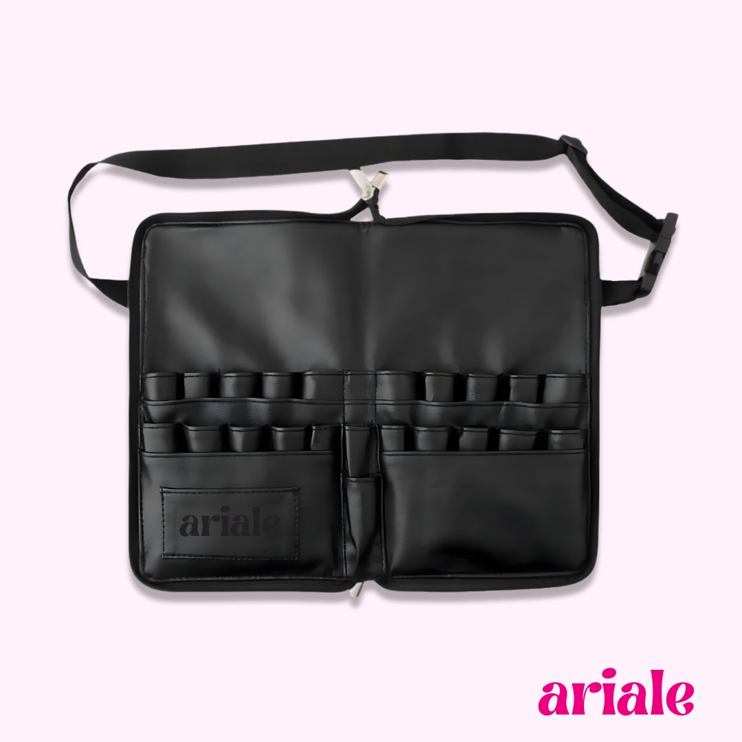 Cinturón Porta Brochas Profesional Ariale - Black Edition