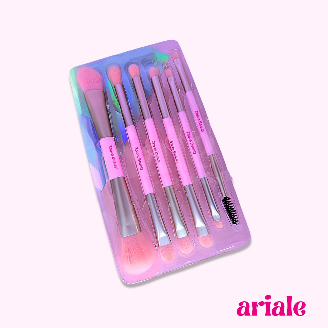 Set De Brochas Duo Para Maquillaje - 6 Piezas