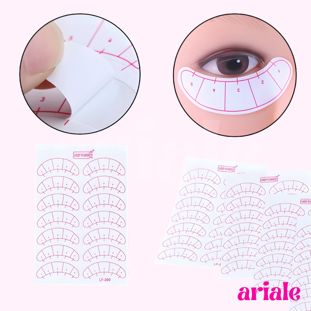 Parches Sticker Con Guías Para Extensiones De Pestañas - 70 pares