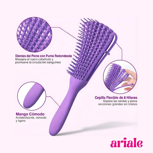 Cepillo Flexible Para Definir Rizos