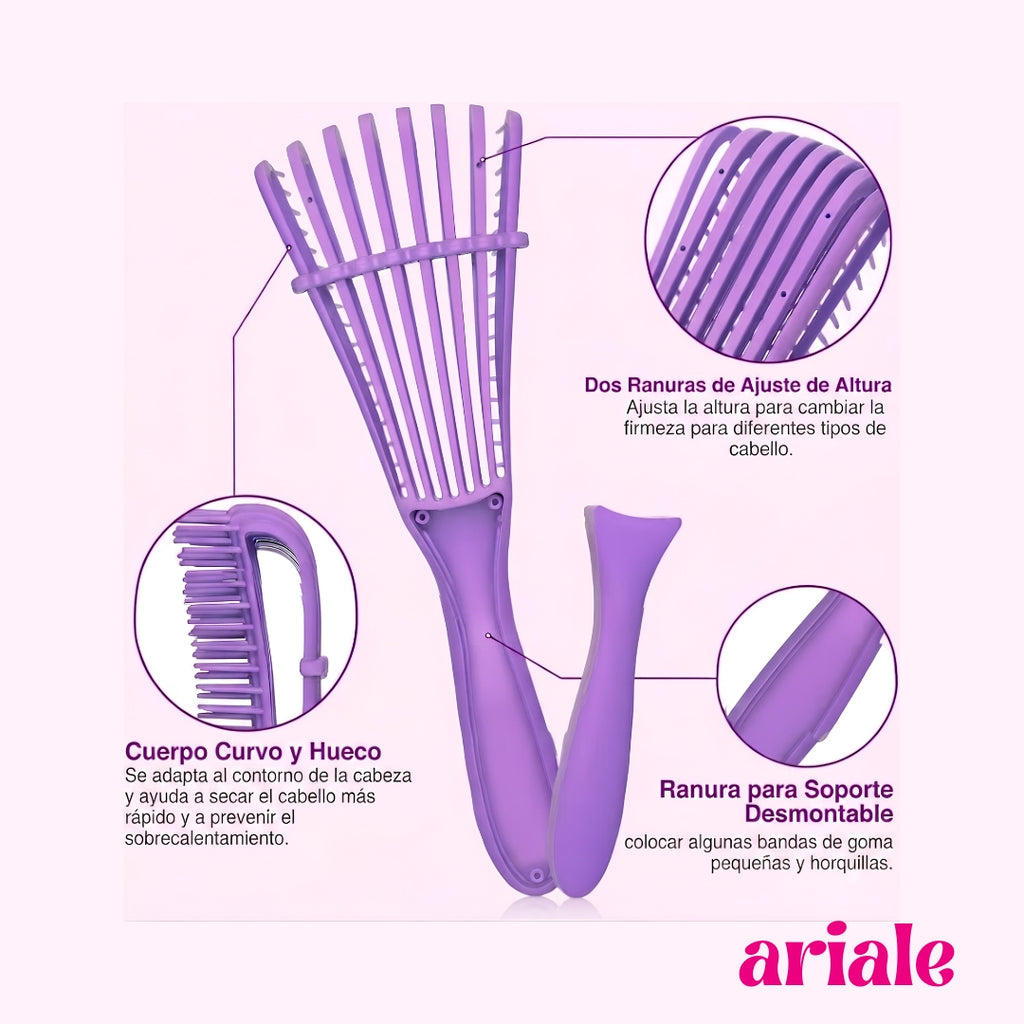 Cepillo Flexible Para Definir Rizos