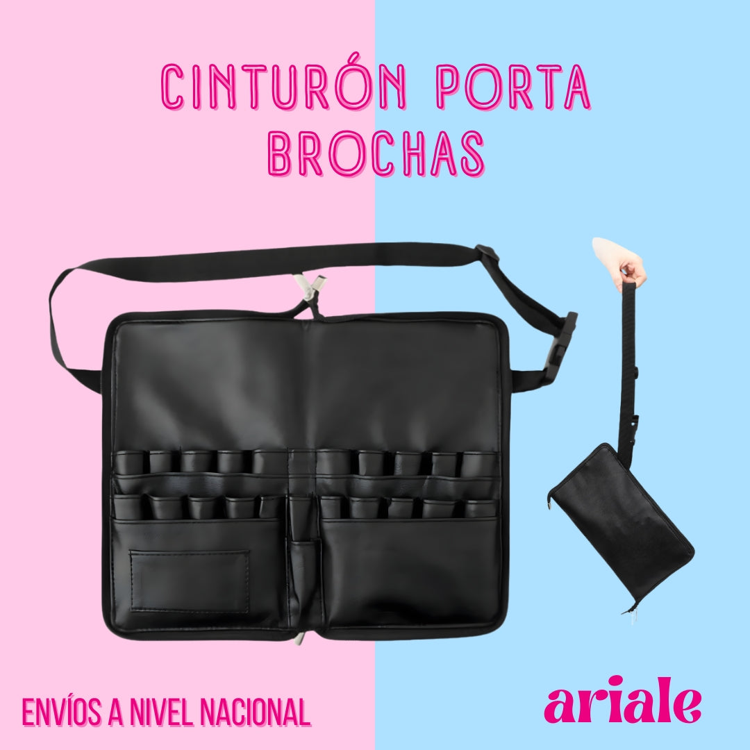 Cinturón Porta Brochas Con Cierre