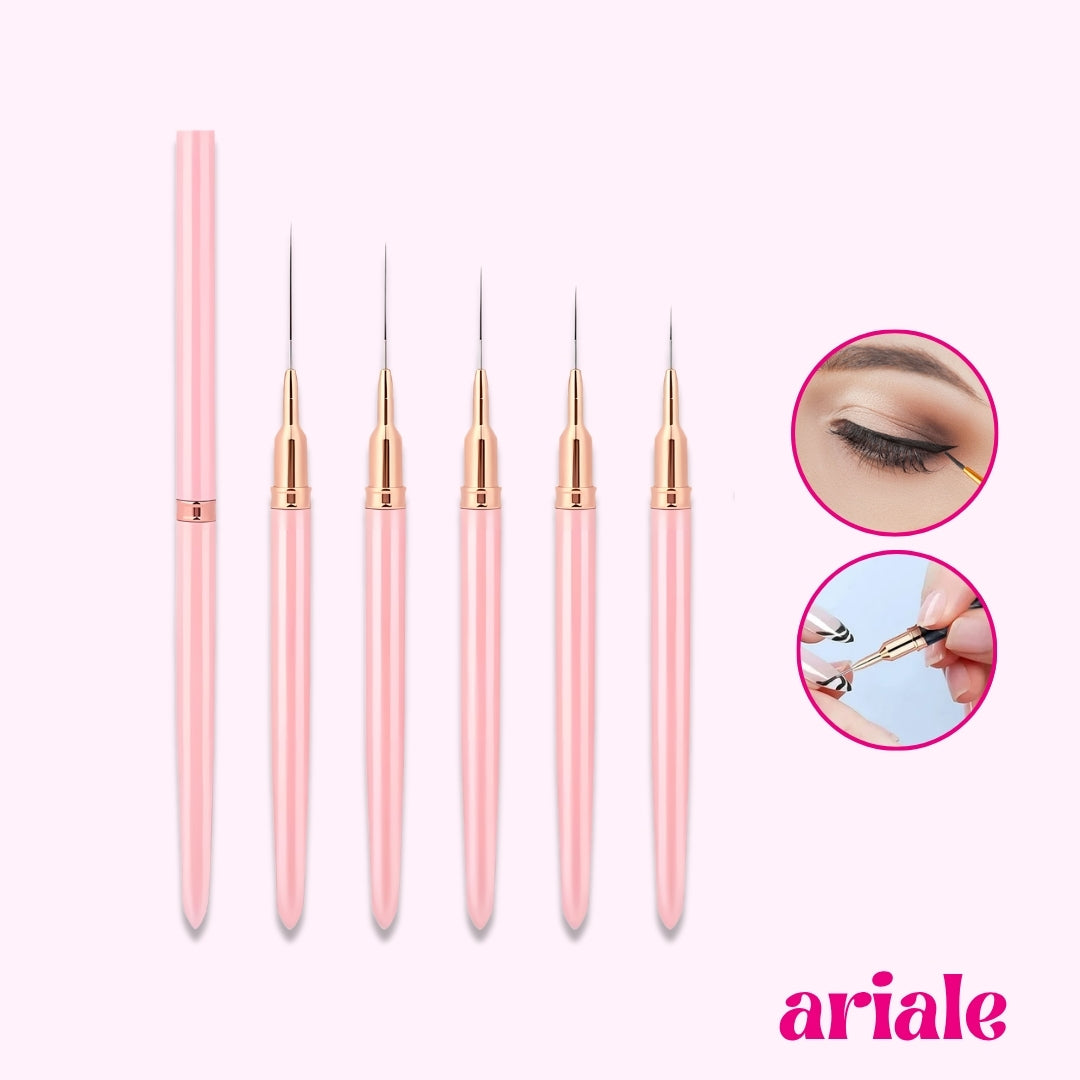 Pinceles Para Trazos Finos x 5pcs