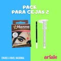 Pack Henna Nasser Para Cejas + Regla Para Cejas + Lápiz Blanco