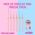Pinceles Para Trazos Finos x 5pcs