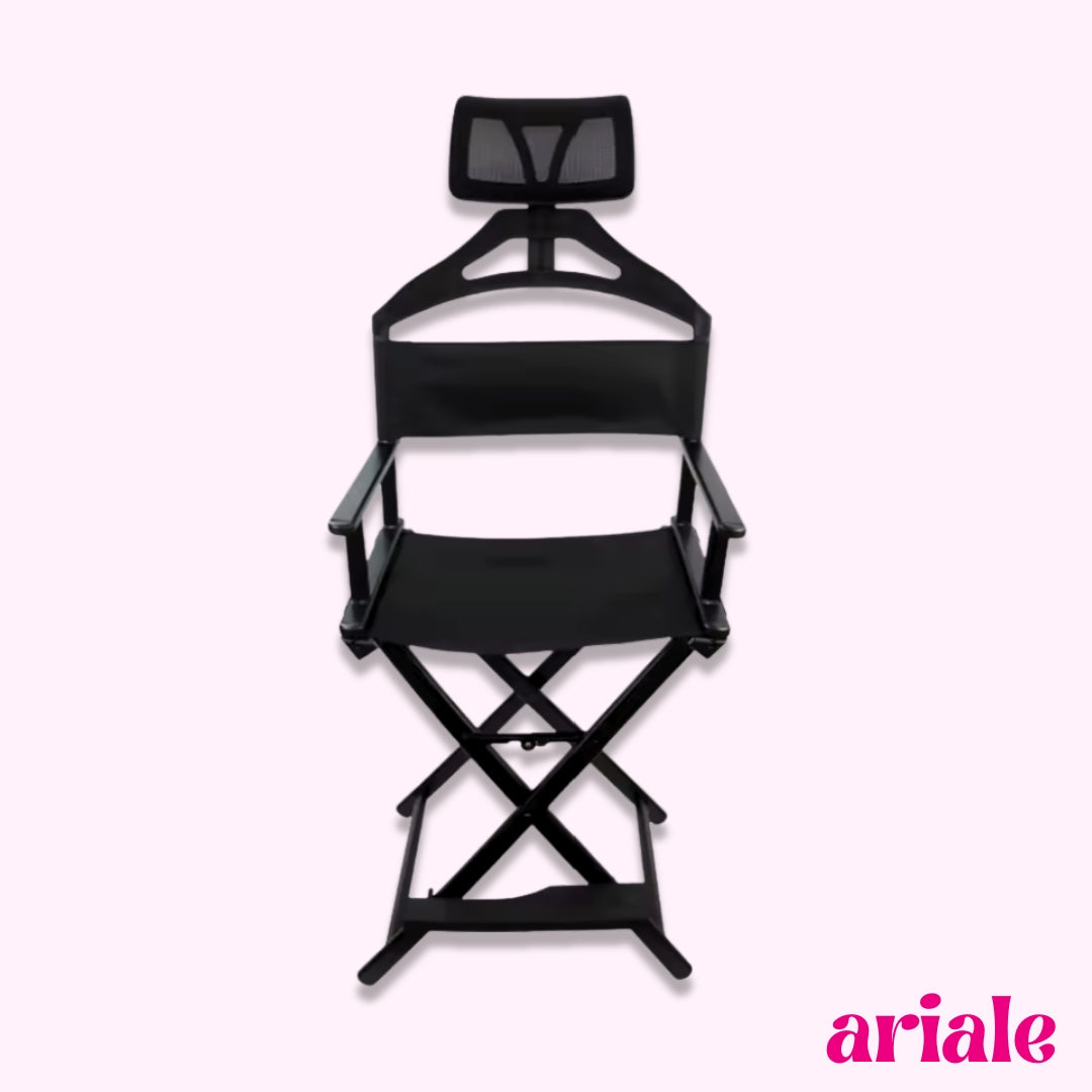 Silla De Maquillaje Portátil Plegable Con Cabezal