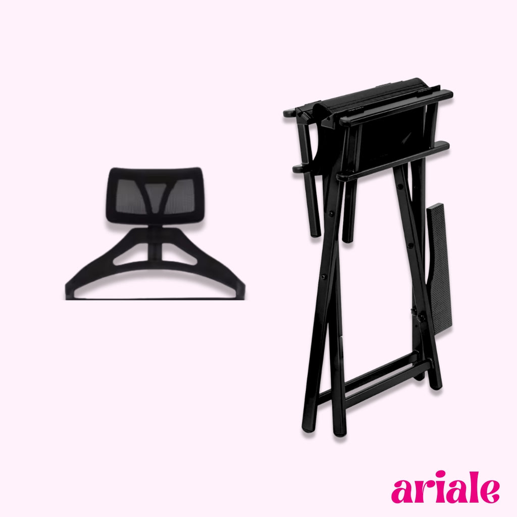 Silla De Maquillaje Portátil Plegable Con Cabezal