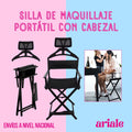 Silla De Maquillaje Portátil Con Cabezal