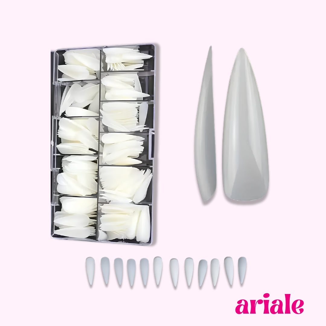 Set De Uñas Postizas Modelo Stiletto - 500 Piezas