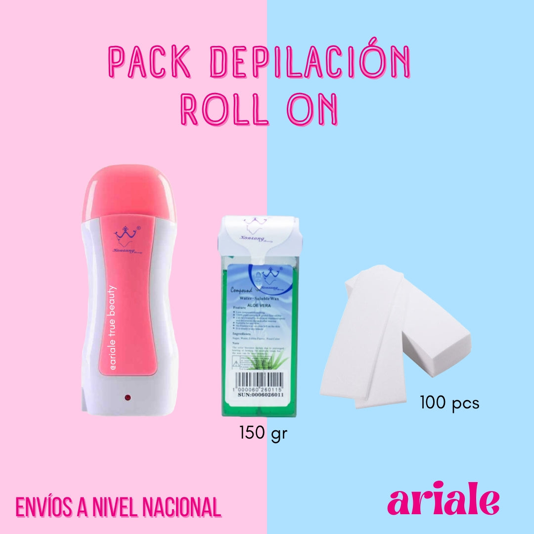 Pack Calentador Roll-On + Cera Roll-On + Bandas Depilatorias